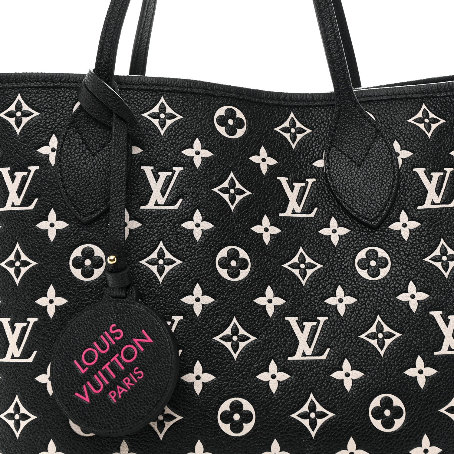 Louis Vuitton Empreinte Spring In The City Neverfull MM Black White Pink 9 of 12
