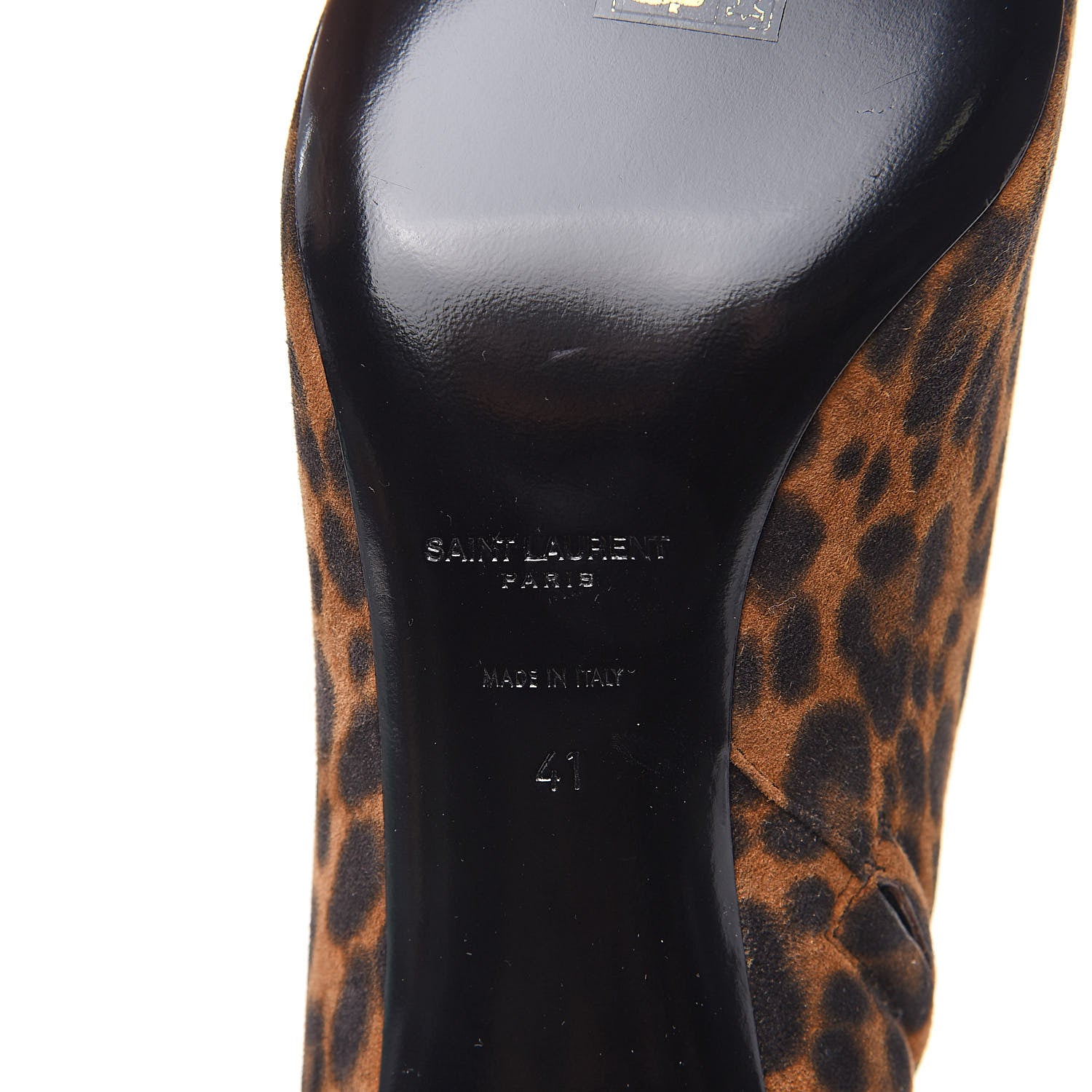 Saint Laurent Suede Lou Ankle Boots 41 Leopard 6 of 12