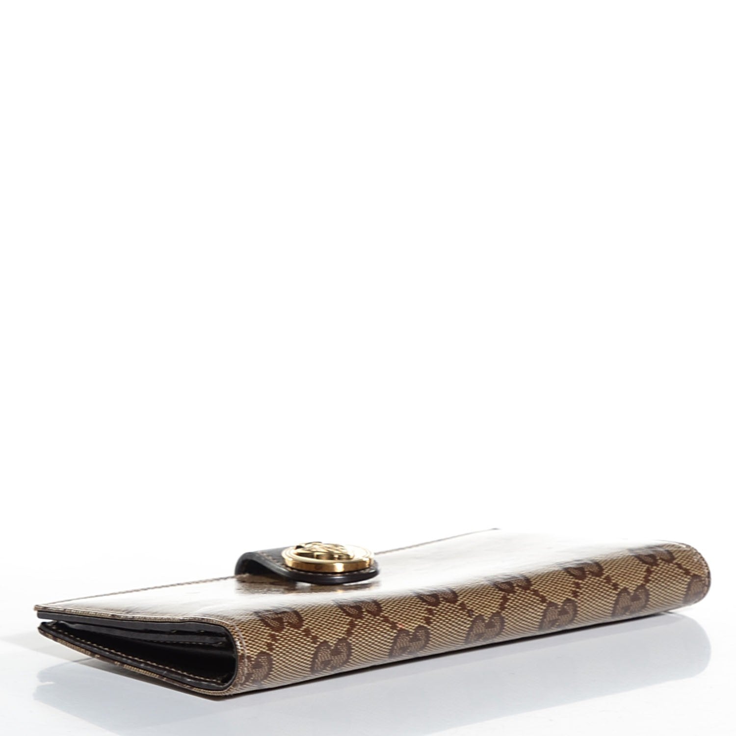 Gucci Crystal Monogram Hysteria Continental Wallet Brown 3 of 7