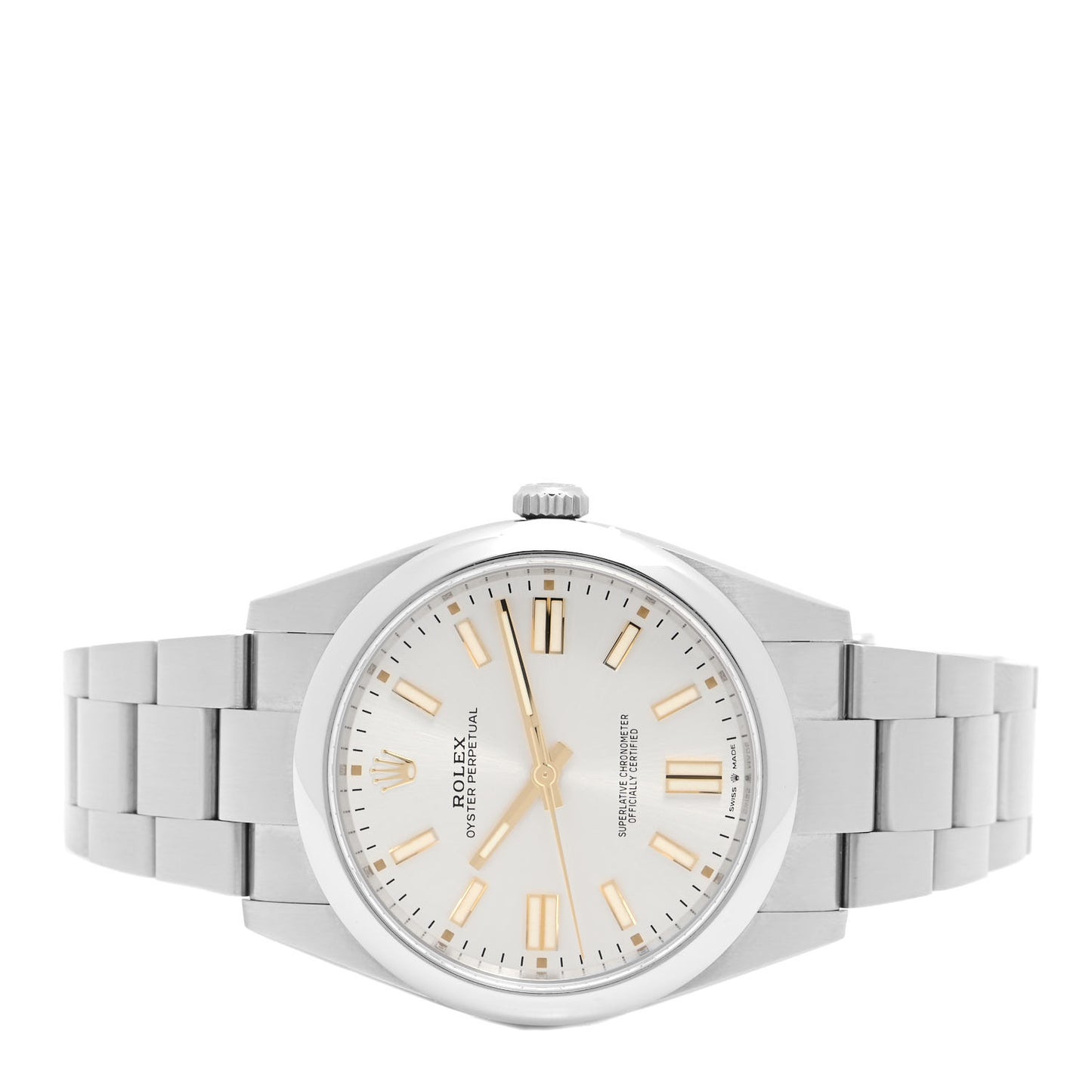 Stainless Steel 41mm Oyster Perpetual Watch Silver 124300