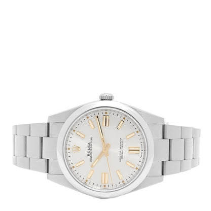 Rolex Stainless Steel 41mm Oyster Perpetual Watch Silver 124300 2 of 5