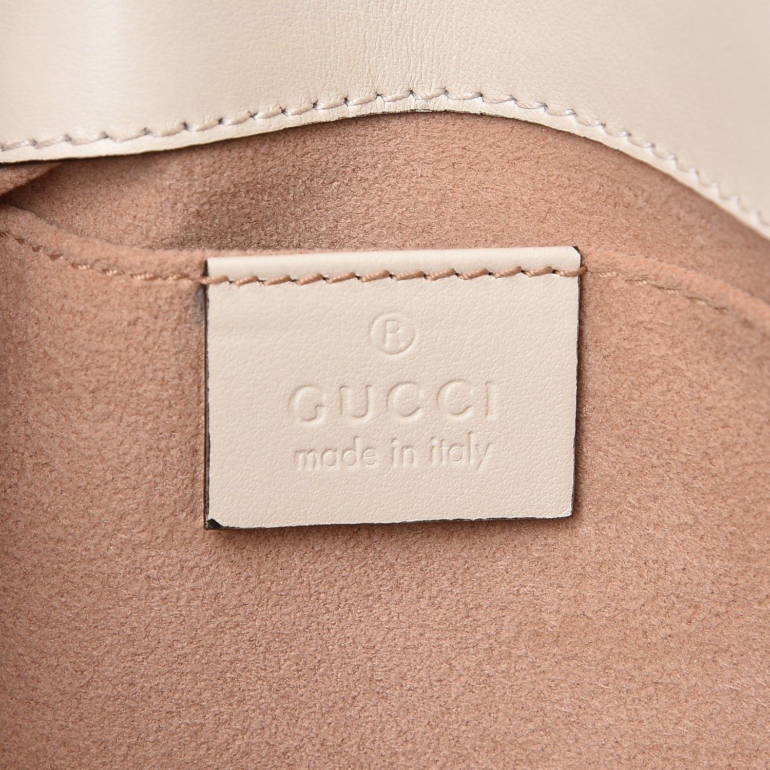 Gucci Calfskin Matelasse Mini GG Marmont Shoulder Bag White 6 of 9
