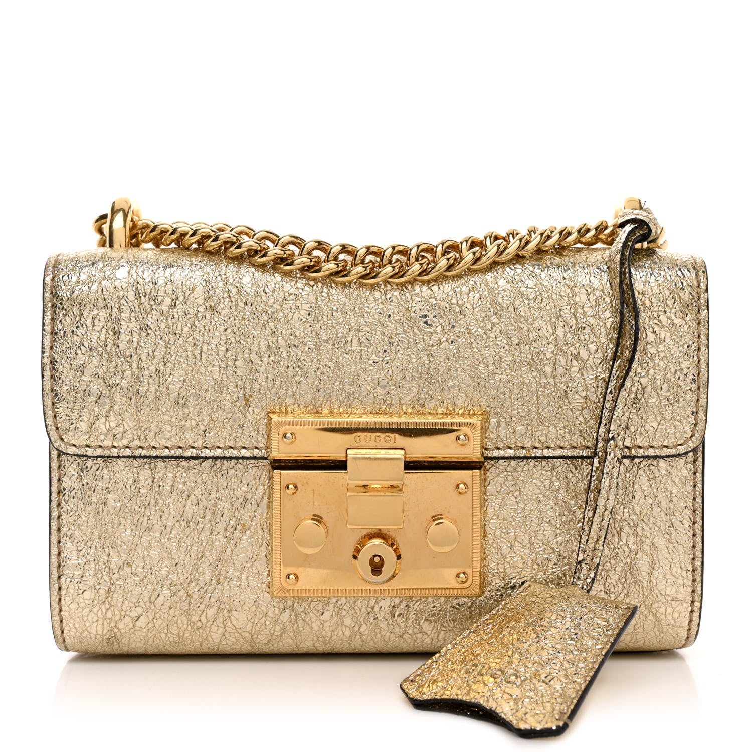 Gucci Galassia Small Padlock Shoulder Bag Platino 1 of 13
