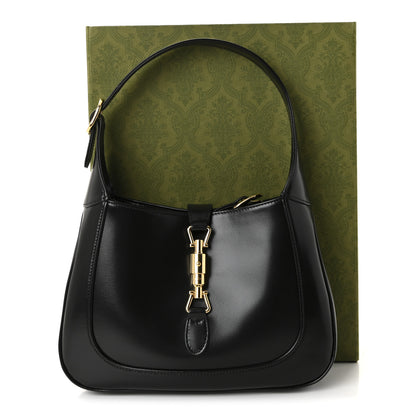 Gucci Boarded Dyana Lux Calfskin Small Jackie 1961 Hobo Black 10 of 10