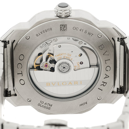 Bulgari Stainless Steel 41mm Octo Roma Worldtimer Automatic Watch Blue 4 of 5