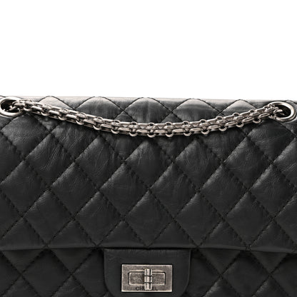 Chanel Aged Calfskin Quilted 2.55 Reissue 225 Flap Black 22 of 28
