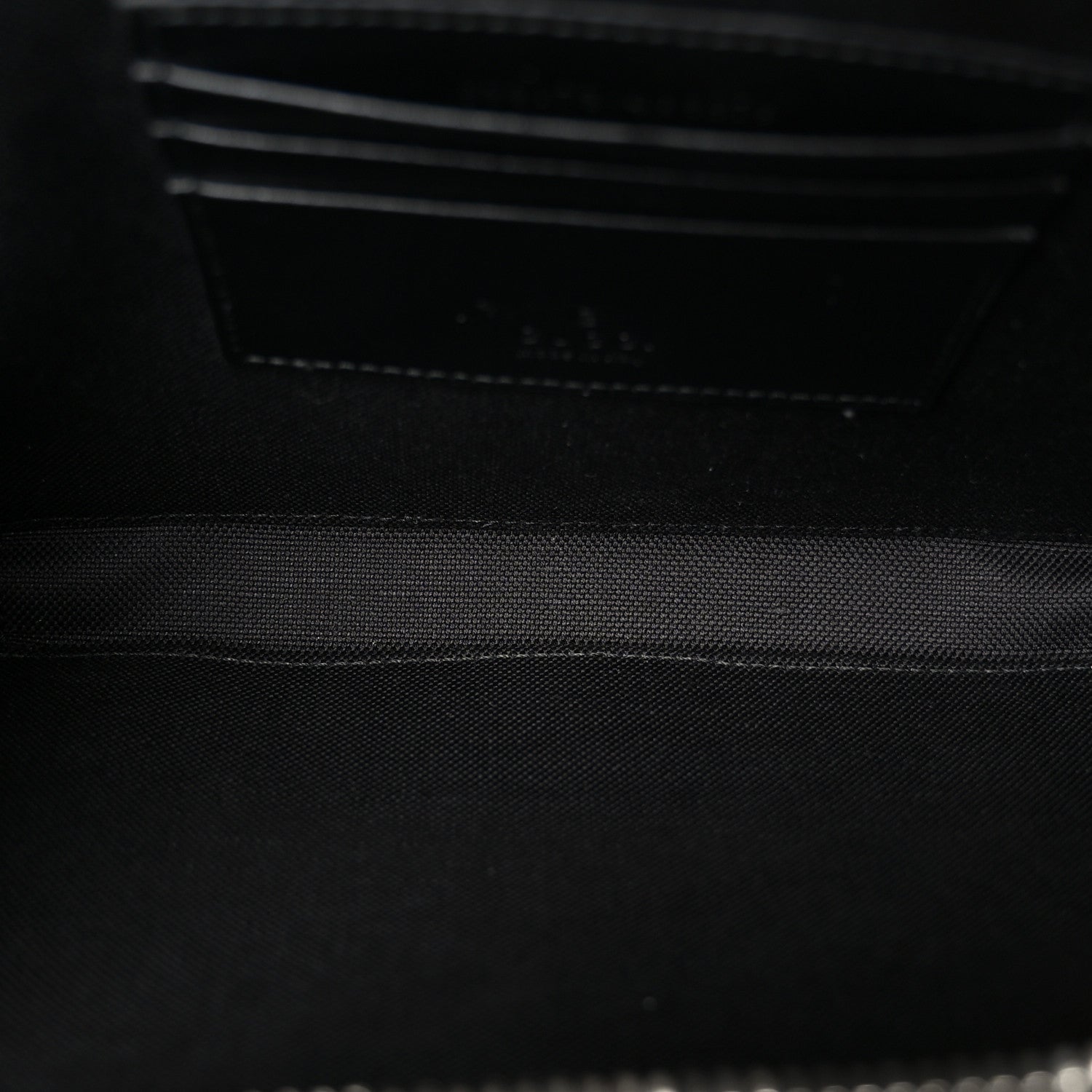 Gucci GG Supreme Monogram Calfskin Web Medium Messenger Bag Black Grey 6 of 11