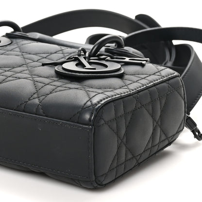 Christian Dior Ultra Matte Calfskin Cannage Medium Lady D-Joy Black 9 of 9