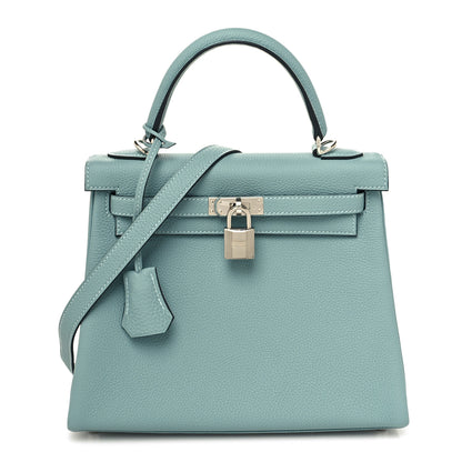 Hermes Togo Kelly Retourne 25 Ciel 1 of 12