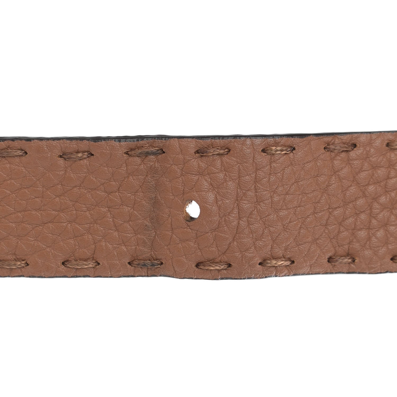 Fendi Cuoio Romano Selleria Bi-Color Medium Peekaboo Iconic Satchel Mou Deserto 12 of 13