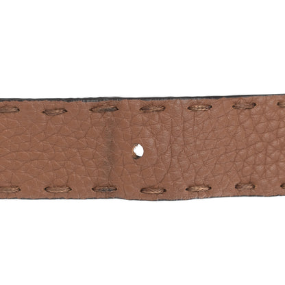 Fendi Cuoio Romano Selleria Bi-Color Medium Peekaboo Iconic Satchel Mou Deserto 12 of 13