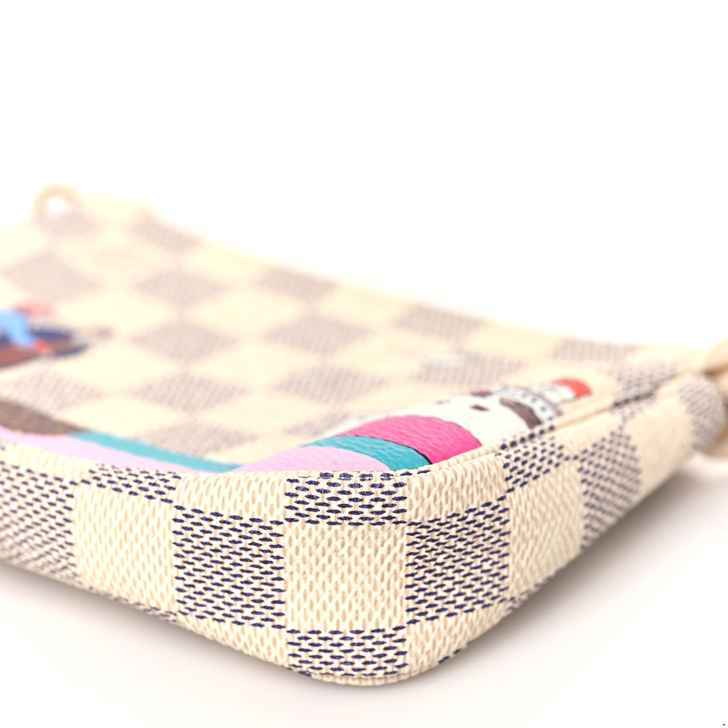 Louis Vuitton Damier Azur 2016 Christmas Animation Mini Pochette Accessories 8 of 8