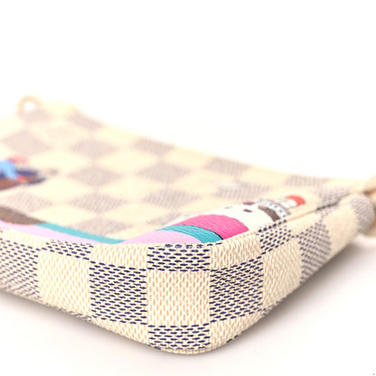 Louis Vuitton Damier Azur 2016 Christmas Animation Mini Pochette Accessories 8 of 8