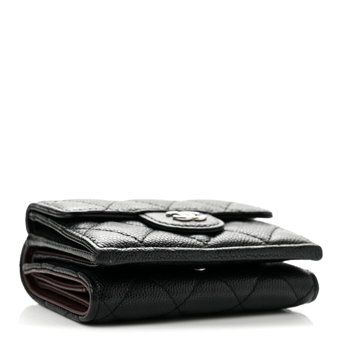 Chanel Caviar Quilted Double Flap Wallet Black 4 of 12