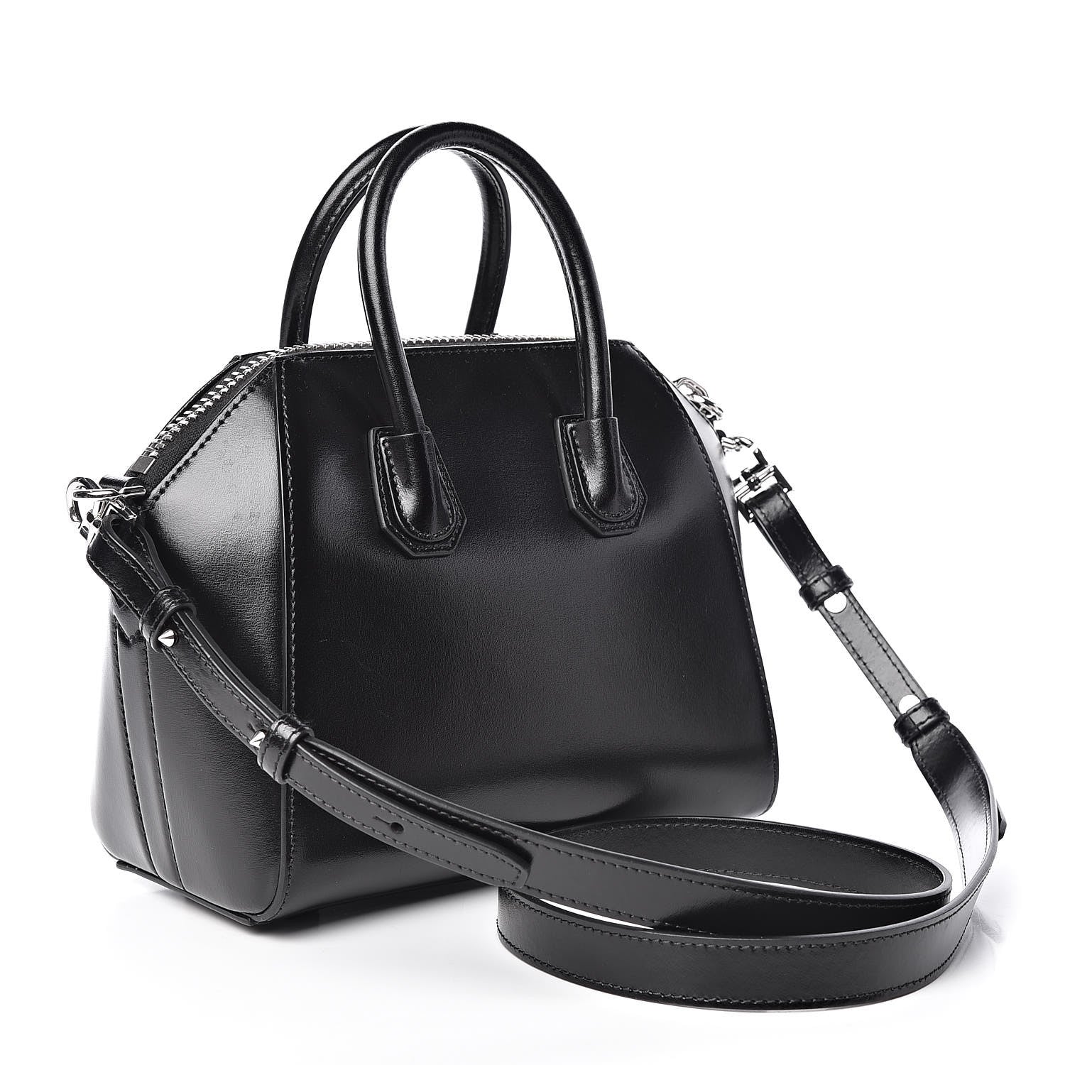 Givenchy Shiny Lord Calfskin Mini Antigona Black 3 of 9