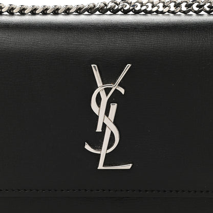 Saint Laurent Calfskin Monogram Sunset Chain Wallet Black 6 of 9