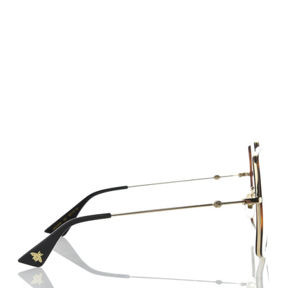 Gucci Acetate Oversize Square Frame GG0106S Sunglasses Tortoise 3 of 8