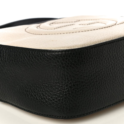 Gucci Dollar Calfskin Bi-Color Small Soho Disco Bag Mystic White Black 10 of 22