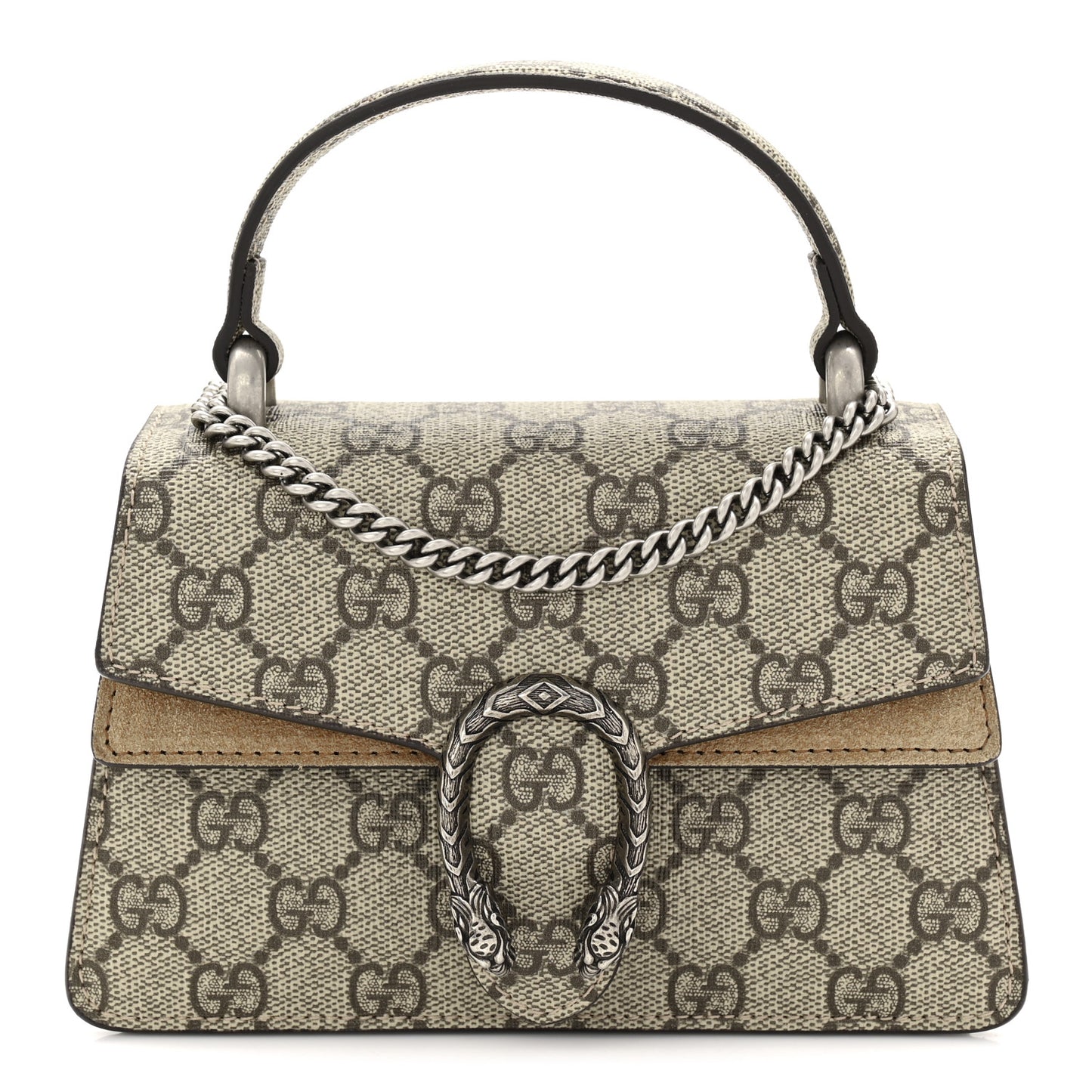 GG Supreme Monogram Mini Dionysus Top Handle Bag Taupe