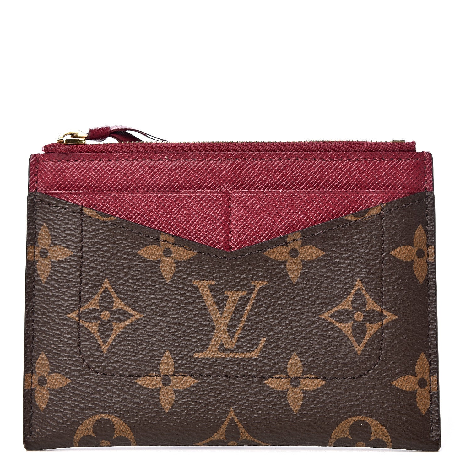 Louis Vuitton Monogram Zipped Card Holder Fuchsia 1 of 6