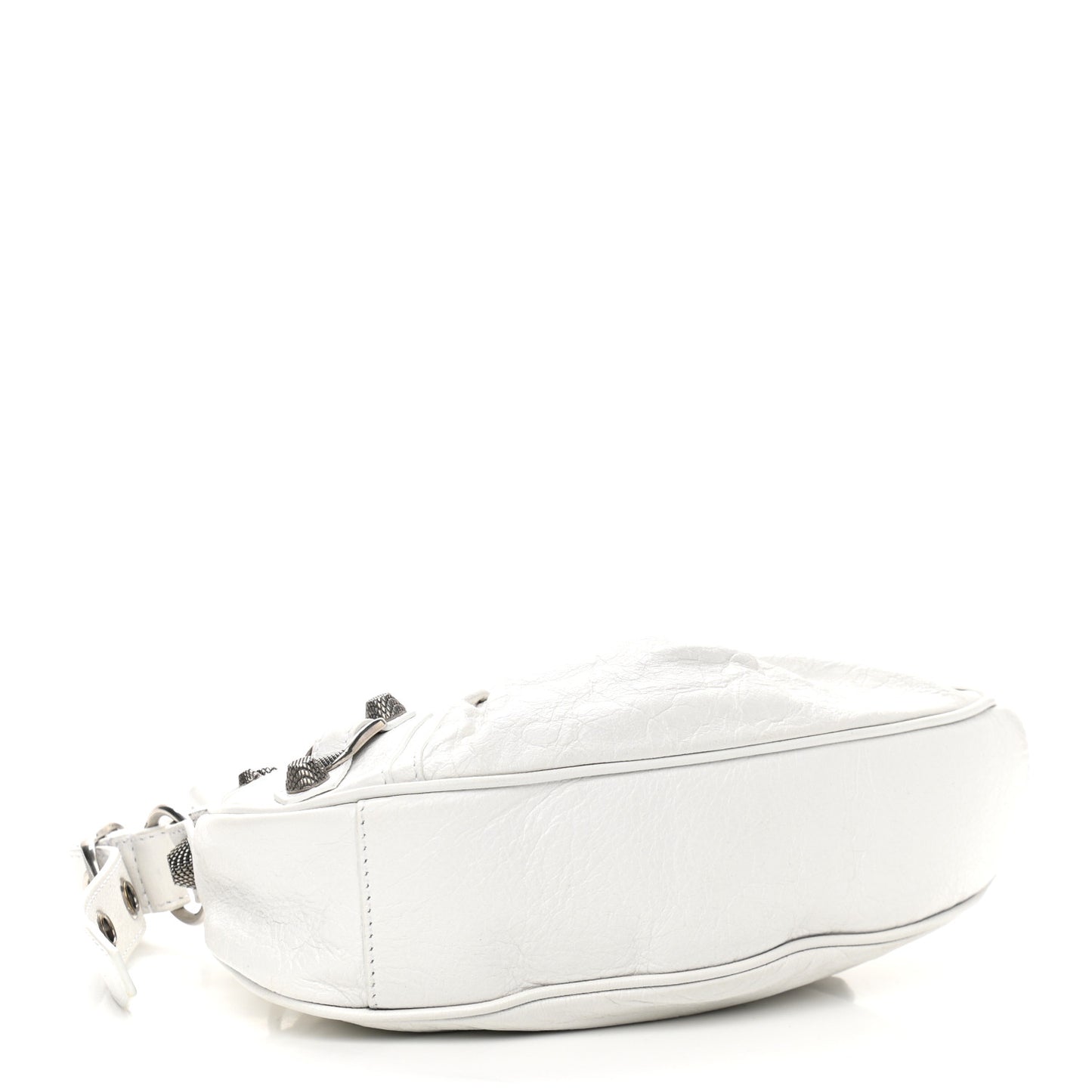 Agneau Arena Le Cagole Shoulder Bag XS Optic White