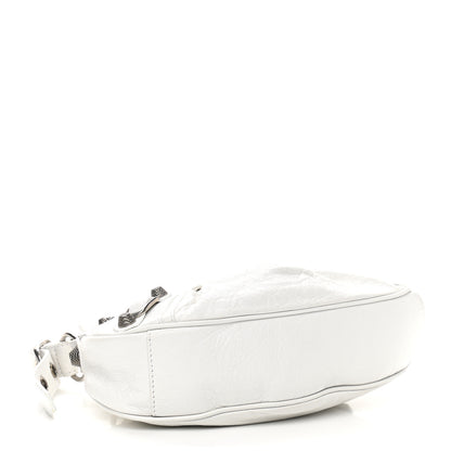 Balenciaga Agneau Arena Le Cagole Shoulder Bag XS Optic White 4 of 10