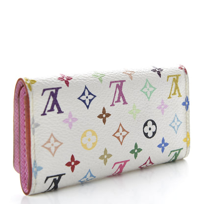 Louis Vuitton Monogram Multicolor Multicles 4 Key Holder White Litchi 3 of 9