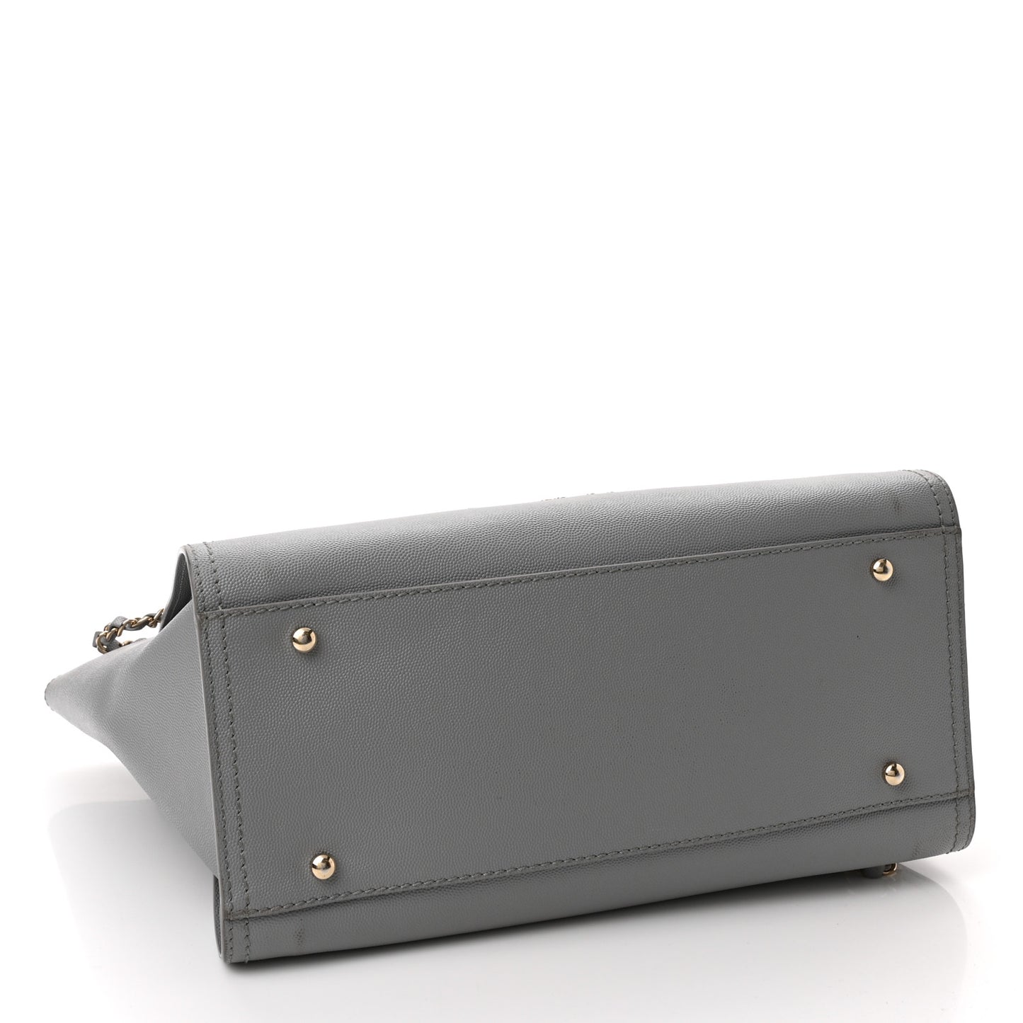 Caviar Studded Small Deauville Tote Grey