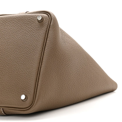 Hermes Taurillon Clemence Picotin Lock 18 PM Etoupe 6 of 11