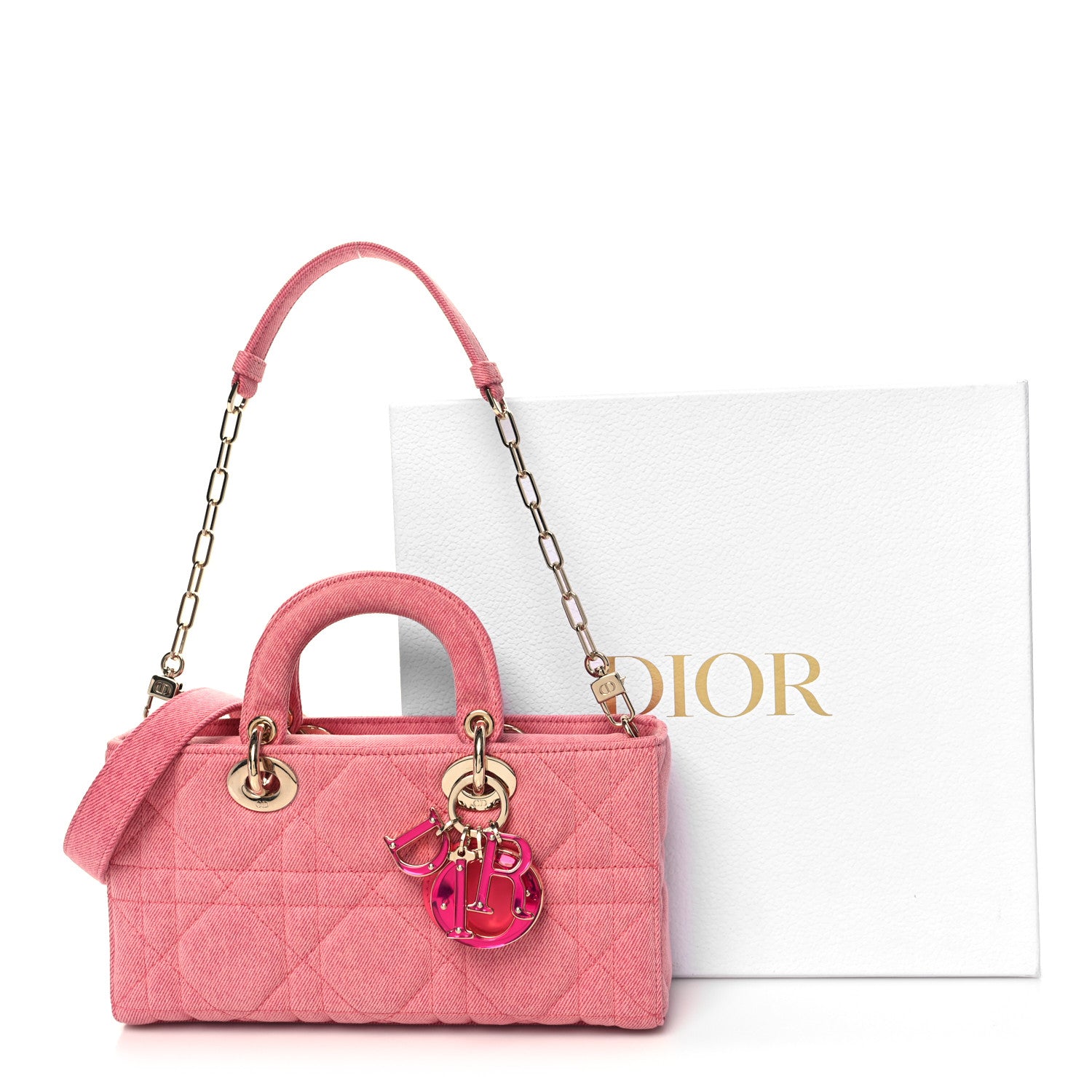 Christian Dior Denim Macrocannage Lady D-Joy Pink 10 of 10