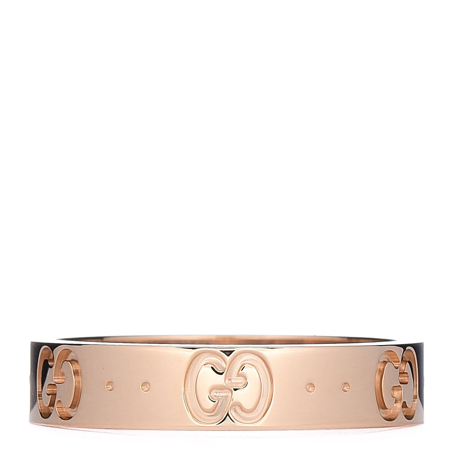 Gucci 18K Yellow Gold 4mm Icon Thin Band Ring 52 6 3 of 7