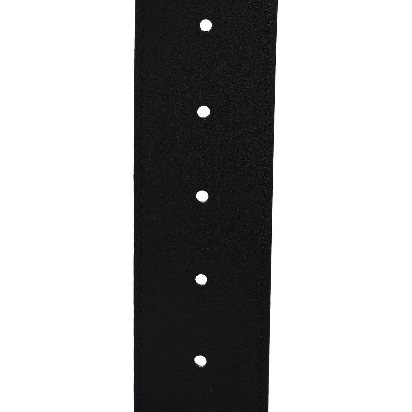 Textured Dollar Calfskin Nickel Double G 40mm Belt 95 38 Black