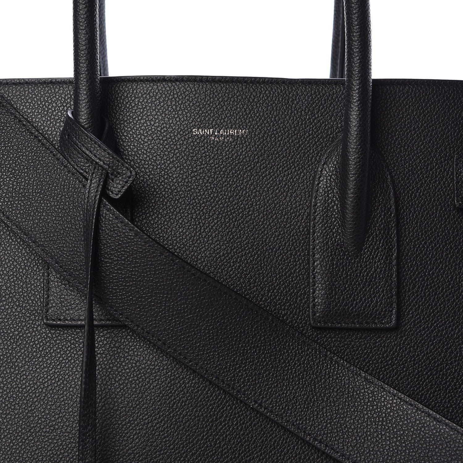 Saint Laurent Grained Calfskin Large Sac De Jour Carryall Black 12 of 14