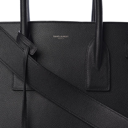 Saint Laurent Grained Calfskin Large Sac De Jour Carryall Black 12 of 14
