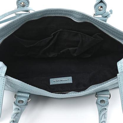 Balenciaga Agneau Classic Silver Hardware S City Bleu Gris 4 of 4