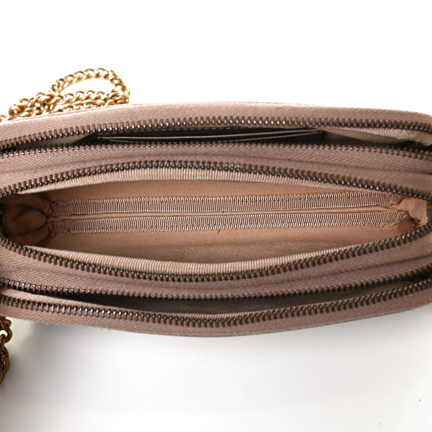 Gucci Calfskin Matelasse Mini GG Marmont Chain Crossbody Bag Porcelain Rose 5 of 9