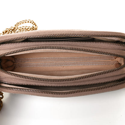 Gucci Calfskin Matelasse Mini GG Marmont Chain Crossbody Bag Porcelain Rose 5 of 9
