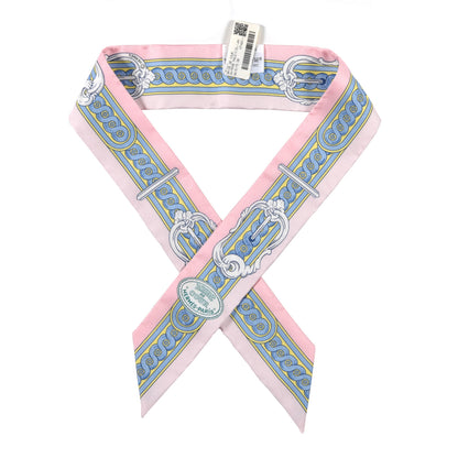 Hermes Silk Bride De Cour Twilly Rose Pale Ciel 1 of 3