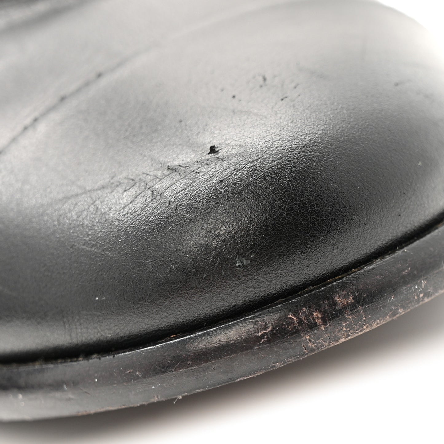 Calfskin CC Ankle Boots 38.5 Black