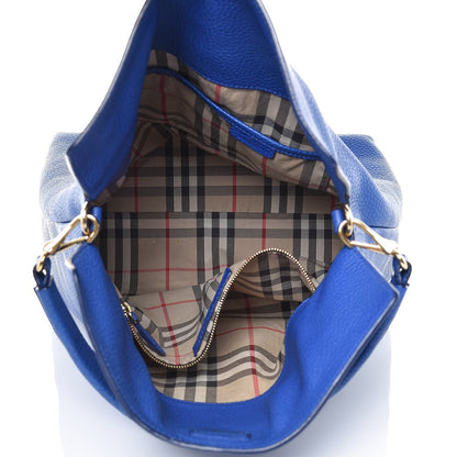 Burberry Grainy Calfskin Medium Cale Hobo Brilliant Blue 4 of 12