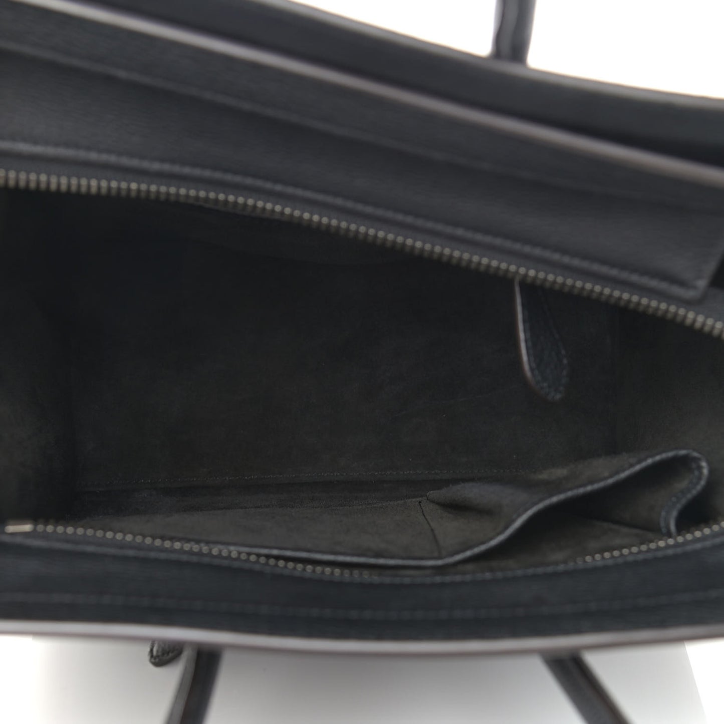 Drummed Calfskin Micro Luggage Black