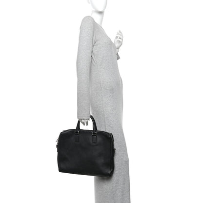 Gucci Pebbled Calfskin Briefcase Black 2 of 13