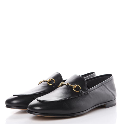 Gucci Lambskin Womens Brixton Horsebit Loafers 39 Black 3 of 10
