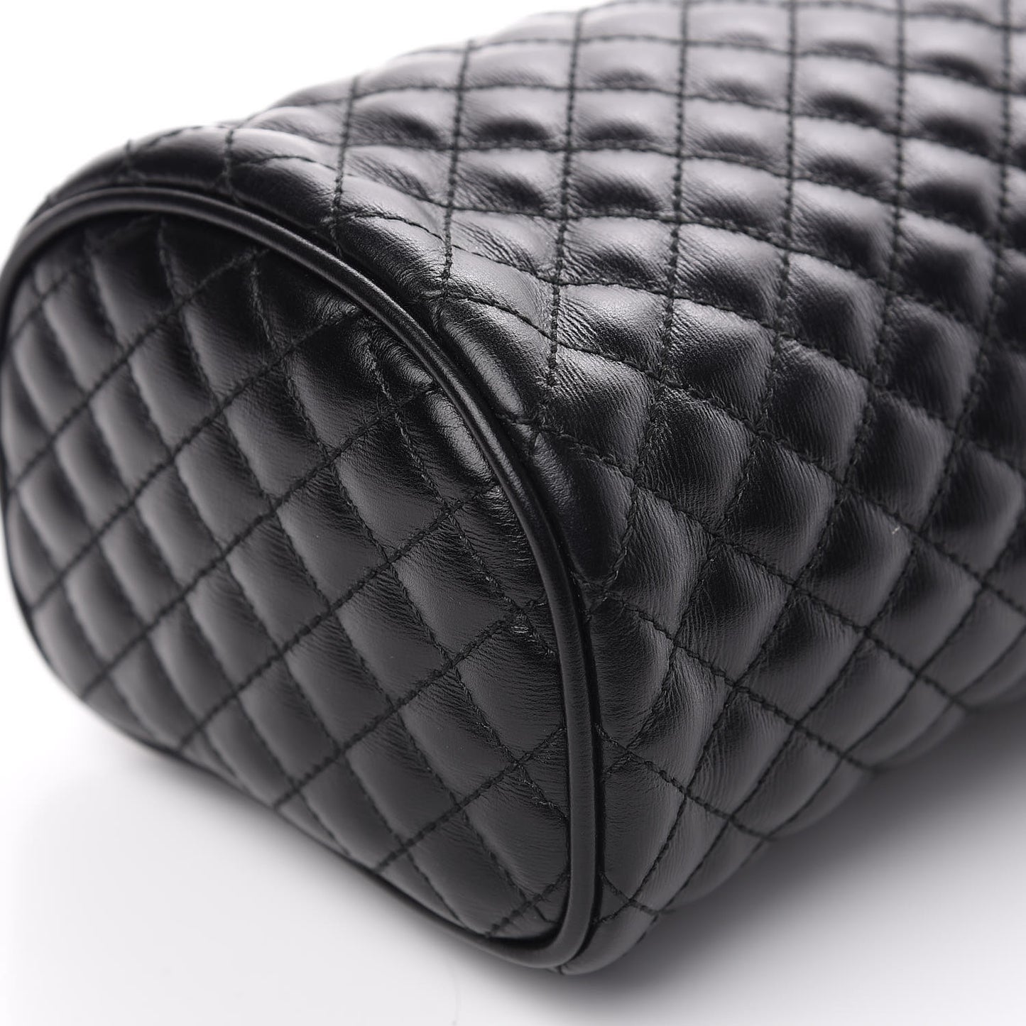 Calfskin Trapuntata Zumi Belt Bag Black