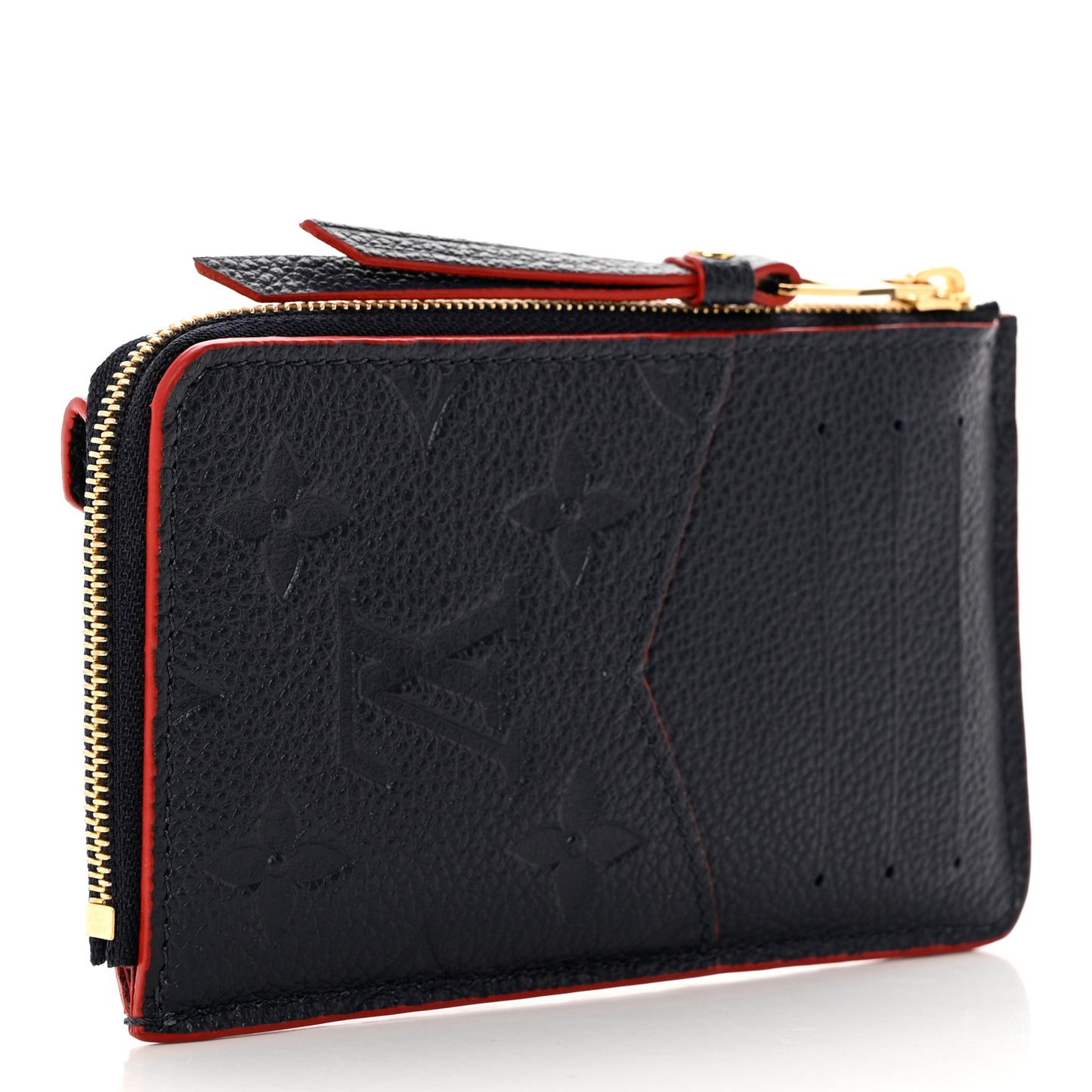 Empreinte Recto Verso Card Holder Marine Rouge
