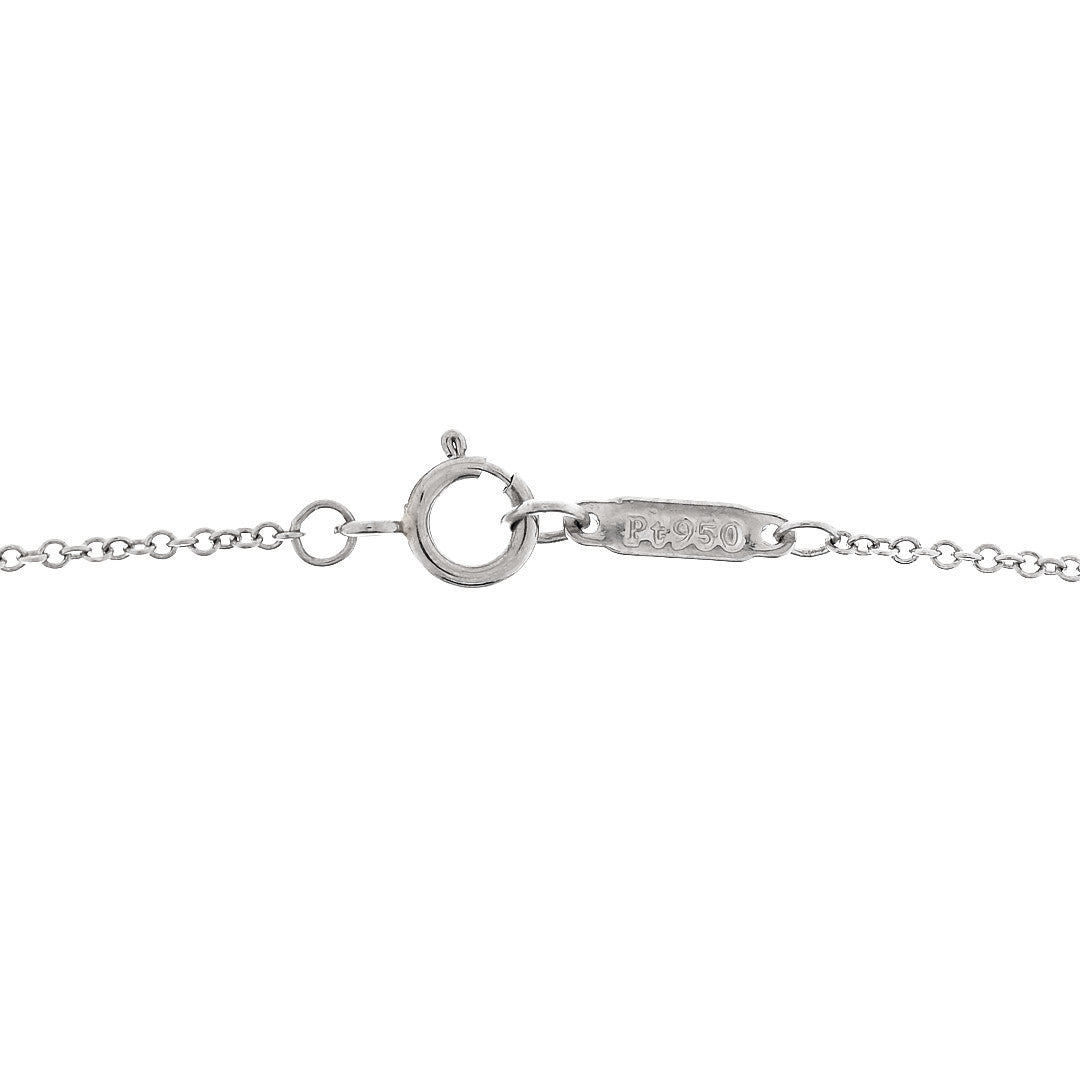 Tiffany Platinum Cultured Pearl Diamond 10-11mm Victoria Pendant Necklace 4 of 5