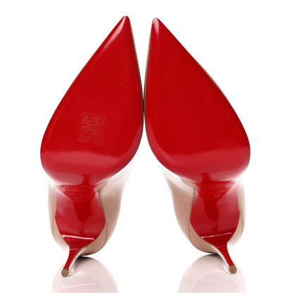 Christian Louboutin Patent Kate 100 Pumps 40 Nude 7 of 10