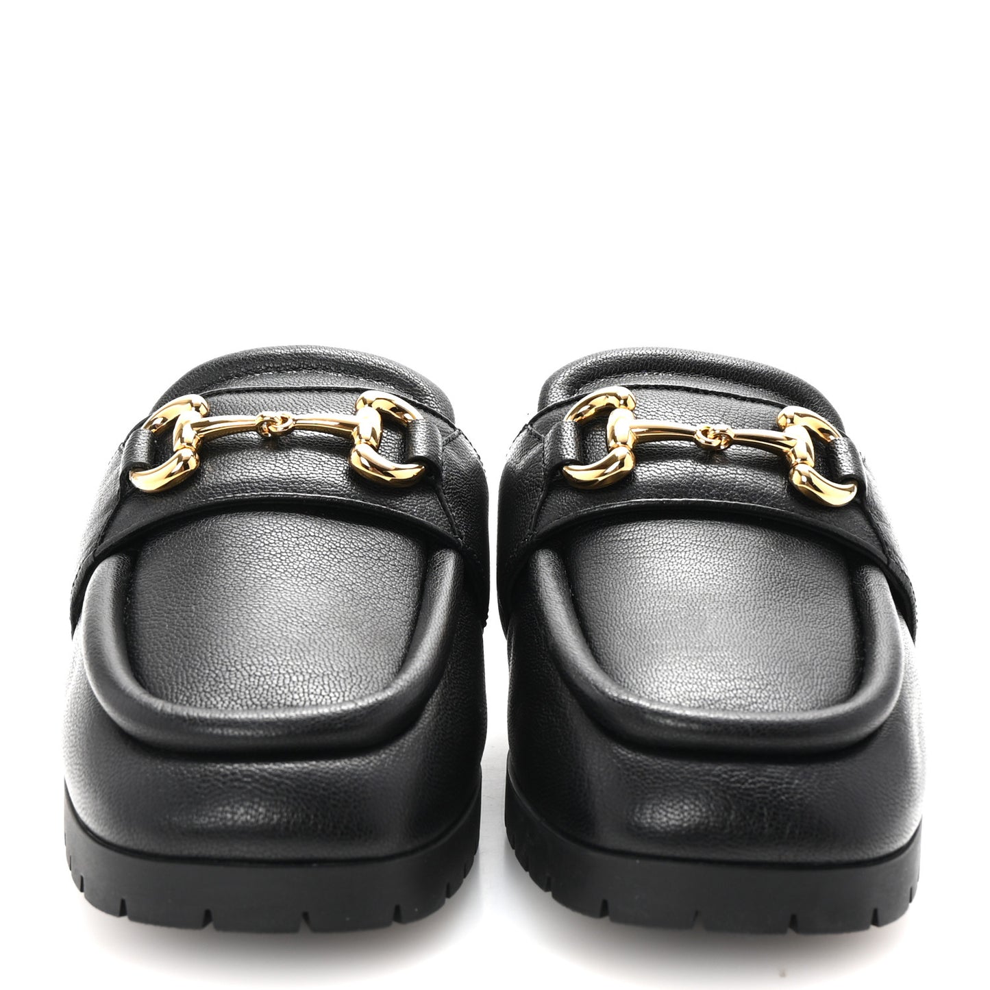 Goatskin Auroville Horsebit Mules 38 Black