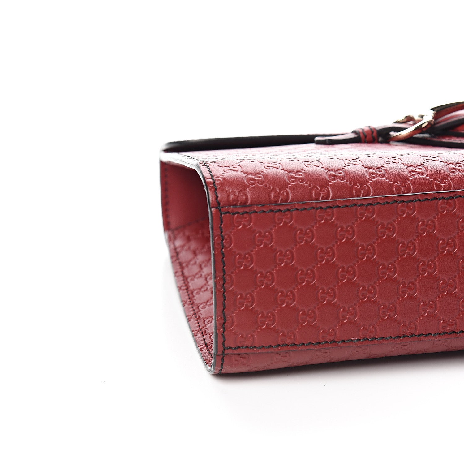 Gucci Microguccissima Medium Emily Chain Shoulder Bag Red 7 of 9