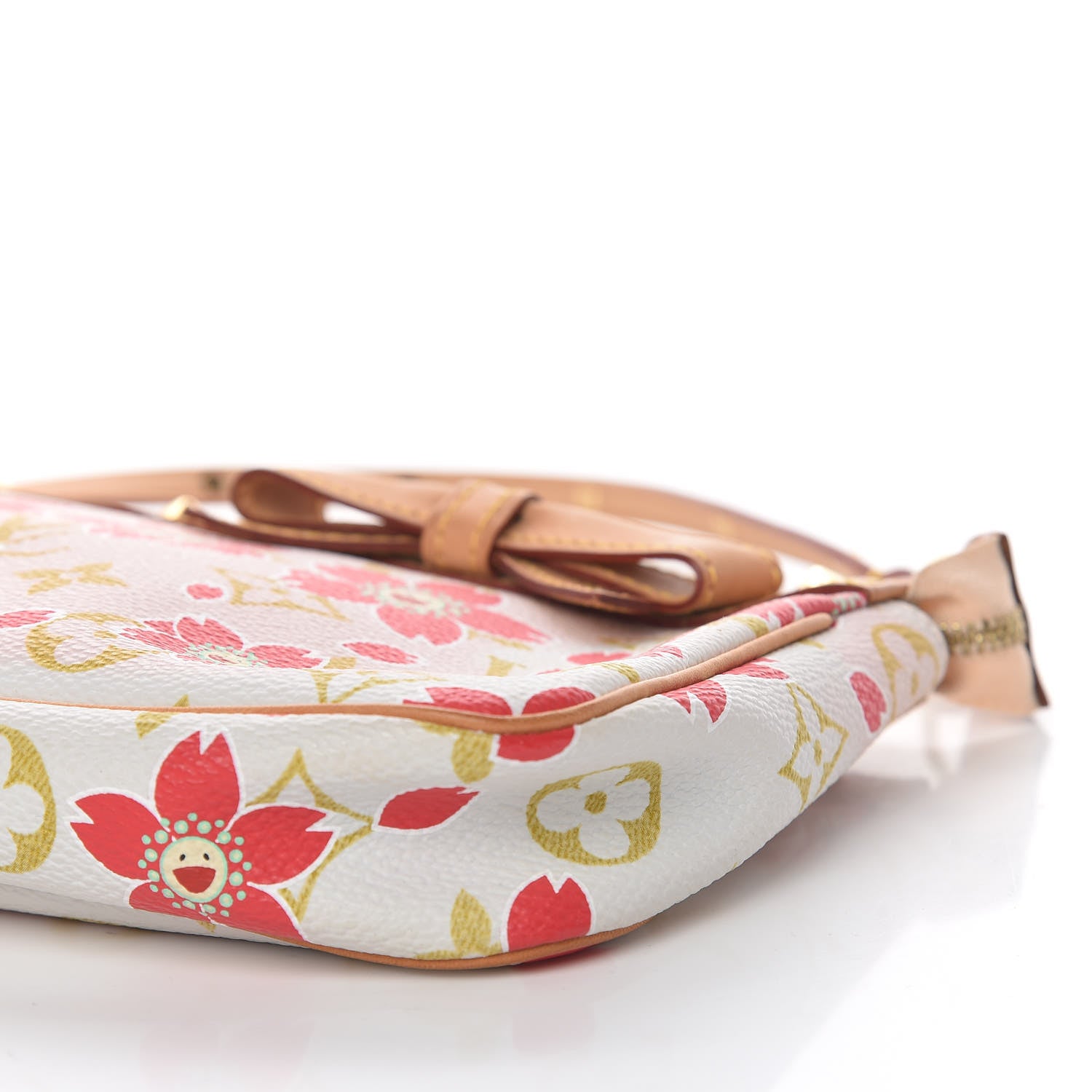 Louis Vuitton Monogram Cherry Blossom Pochette Accessories Red 9 of 14